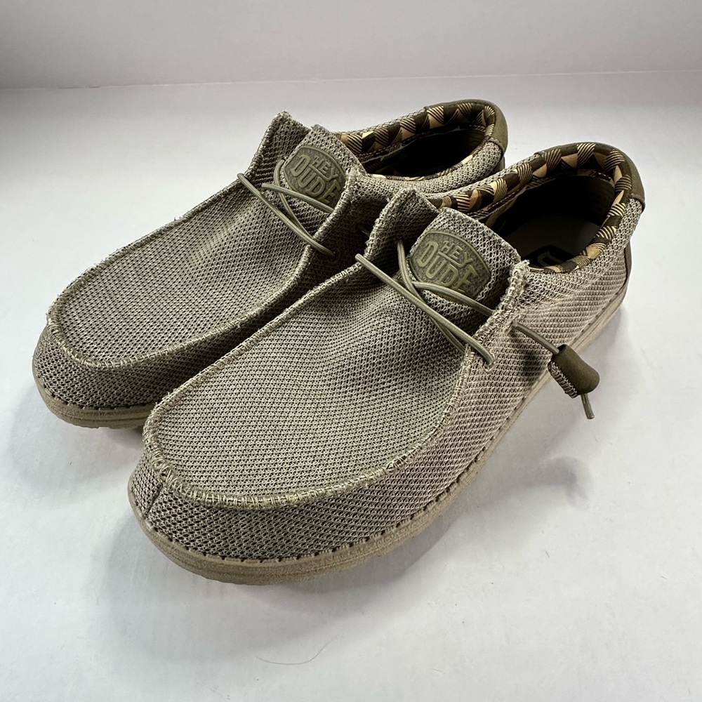 Hey Dude Men's Wally SOX - Beige - Size 12 - worn once